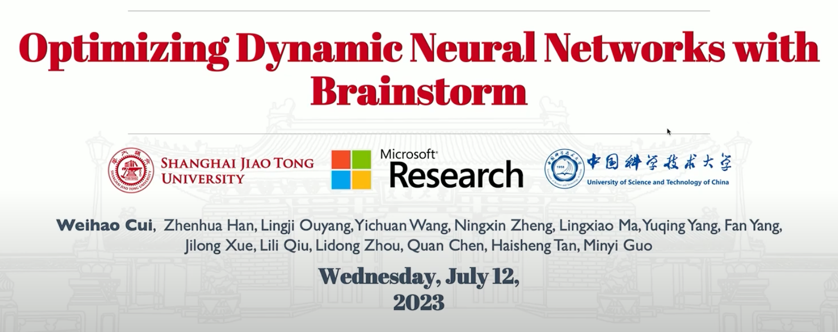 论文阅读: Optimizing Dynamic Neural Networks with Brainstorm