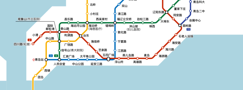 市南区地铁线路图
