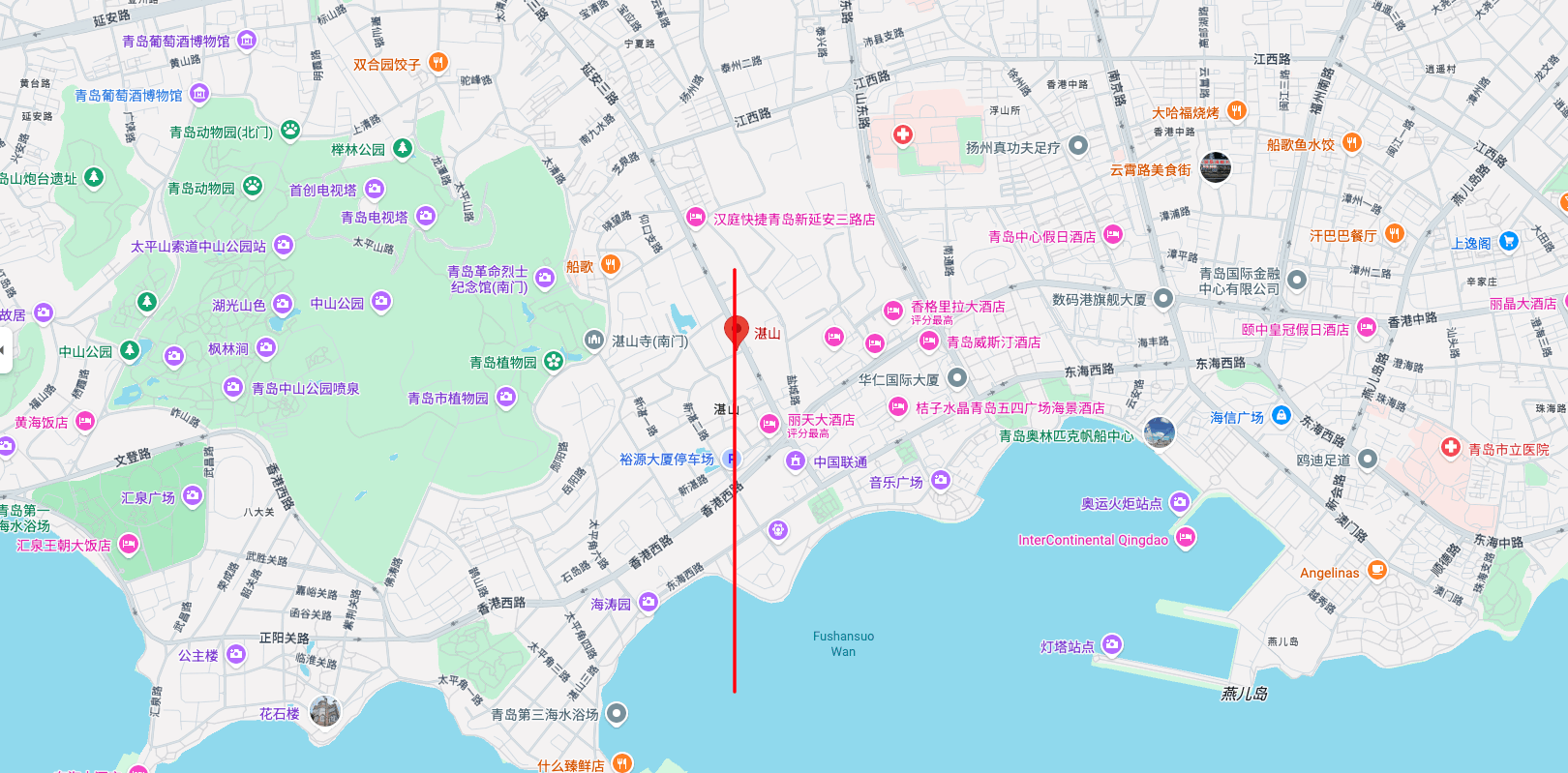 小红书上说新老城区，以湛山为界，其实从建筑的变化感受也十分明显